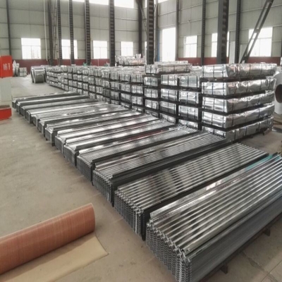 0.8mm Sıcak Daldırma Galvanizli Oluklu Çatı Kaplama Levhaları Özel Boyutlar DX51D
