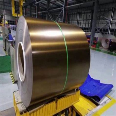 Altın Yüzey 304 Paslanmaz Çelik Rulo 1219mm Genişlik 0.2mm Kalınlık Dekorasyon Kullanımı