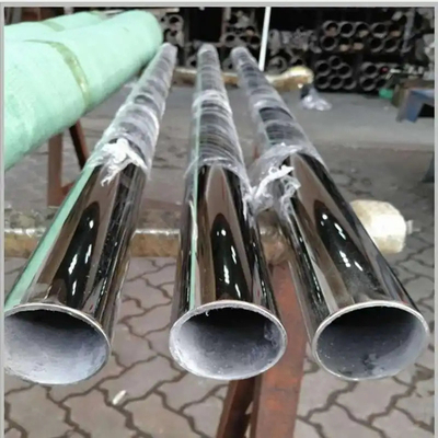 Cilalı 304 Paslanmaz Çelik Dekorasyon Boruları Yuvarlak 3/1/2 İnç OD 6mm 8K Ayna Yüzeyi
