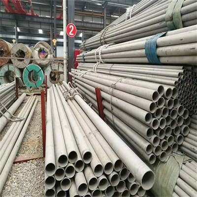 SS201 101mm OD Dikişsiz Paslanmaz Çelik Borular 8mm Kalınlığı Saç çizgisi 8K EN Standart
