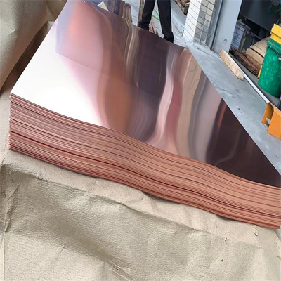 Tu1 Tu2 Bakır plaka levhası 0.5mm 0.6mm Kalınlığı 10-1220mm Genişliği Astm Standart