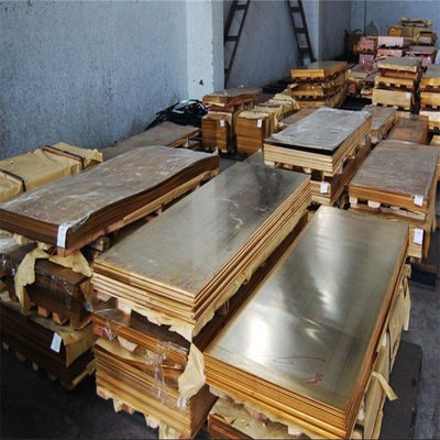 C26800 Bakır Yaprak Plaka 1mm 2mm Kalınlık Çinko Bakır Alaşımı Özel Boyut Astm Gb H68