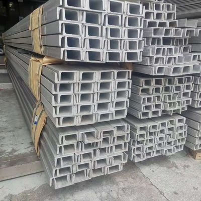 316 12# Paslanmaz çelik yapısal bölümler U kiriş soğuk olarak yuvarlanmış 5.5x53x120