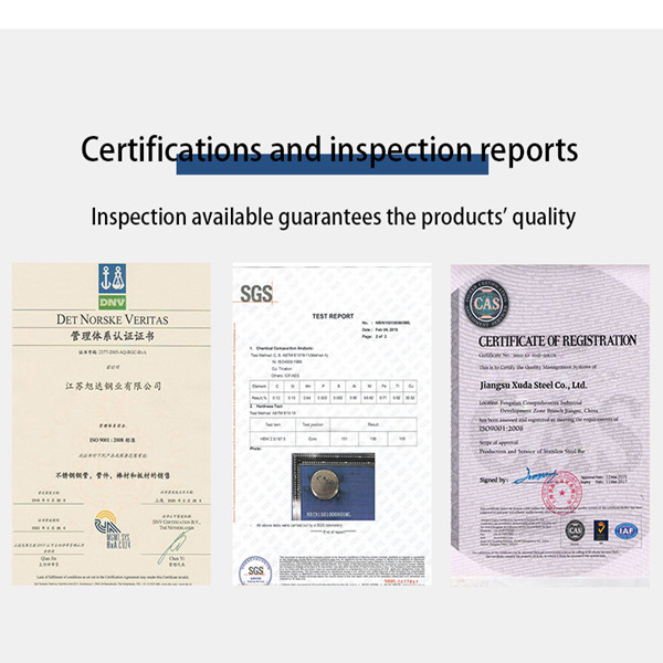 Jiangsu Xuda Steel Industry Co., LTD Kalite kontrol